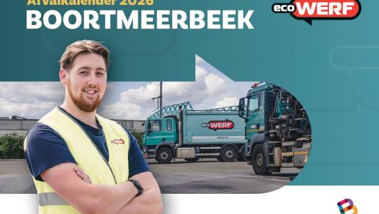 Voorblad afvalkalender EcoWerf Boortmeerbeek