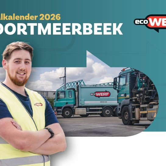Voorblad afvalkalender EcoWerf Boortmeerbeek